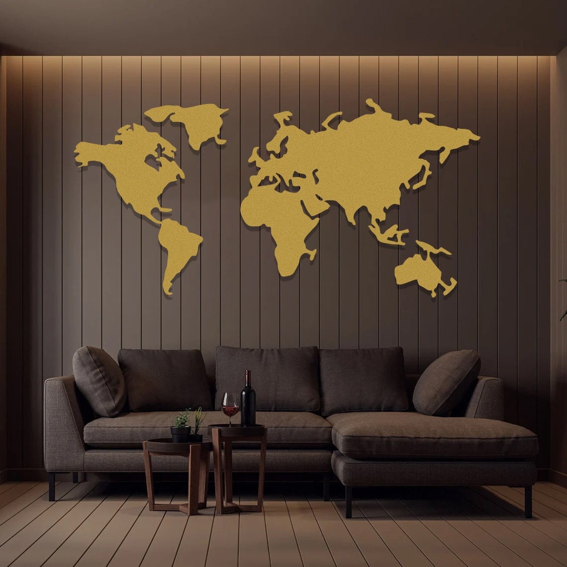 World | Metal Tablo