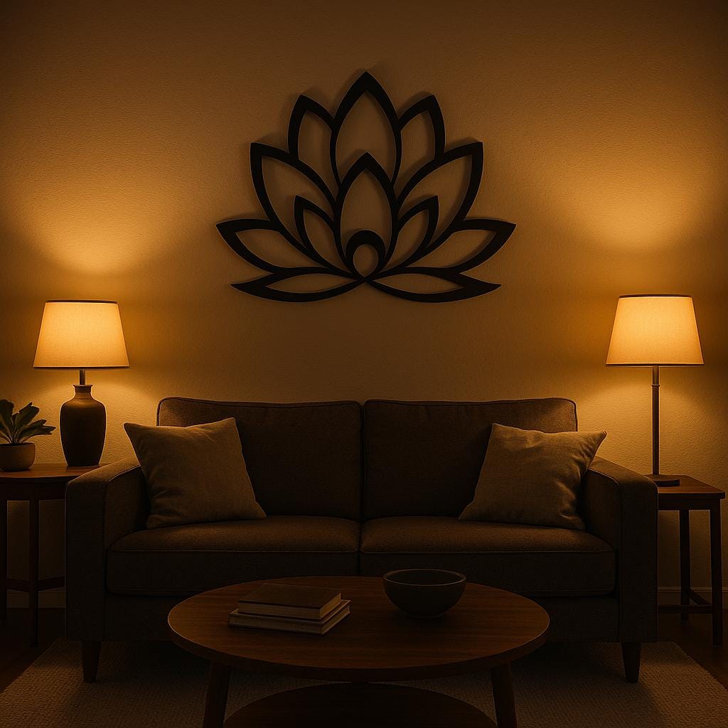 Lotus | Metal Tablo