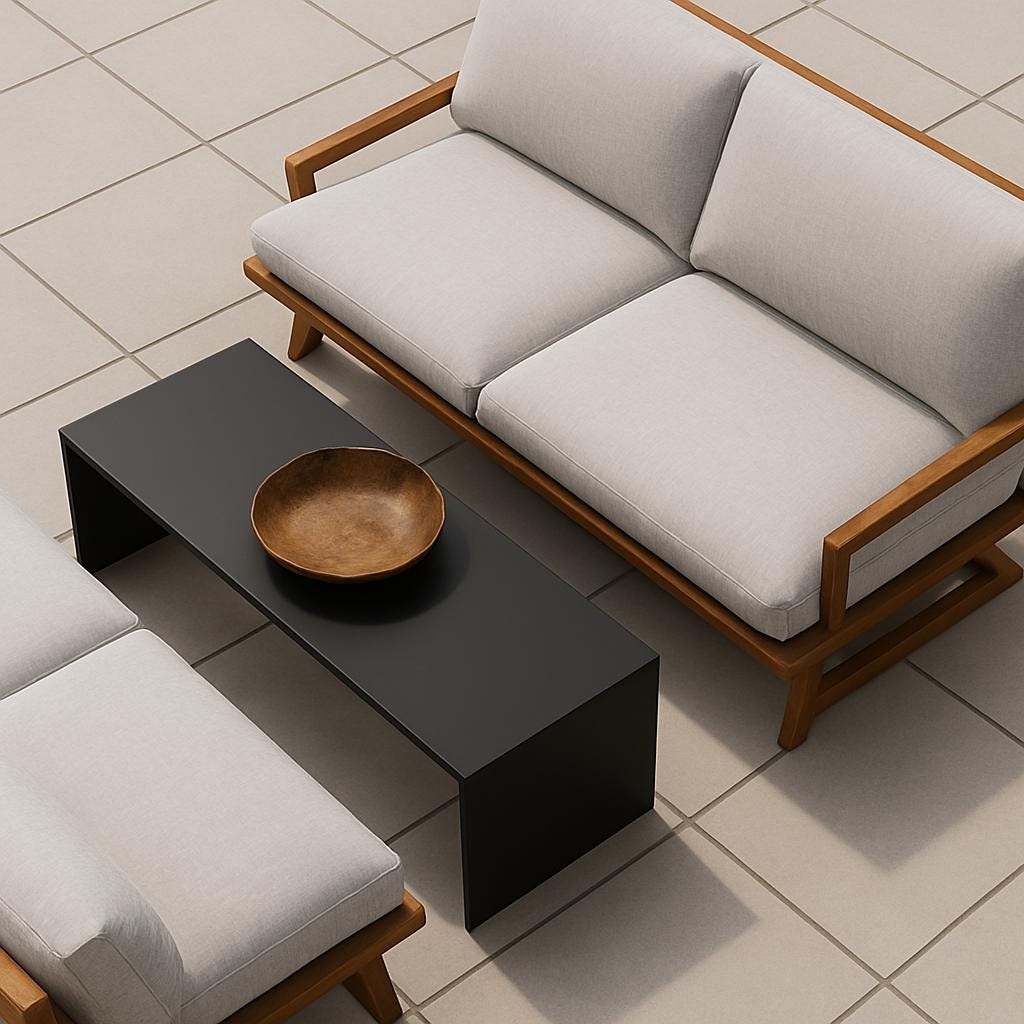 Velm | Minimalist Metal Sehpa